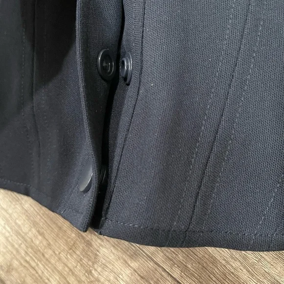 WAYF crop top navy blue Cora Snap front button top corset Dollskill free people - Picture 6 of 15